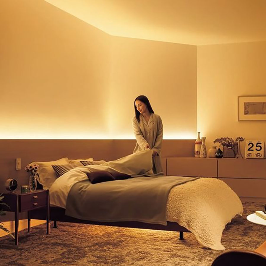 主妇家居的布置,小户型客厅适合台灯落地灯装法