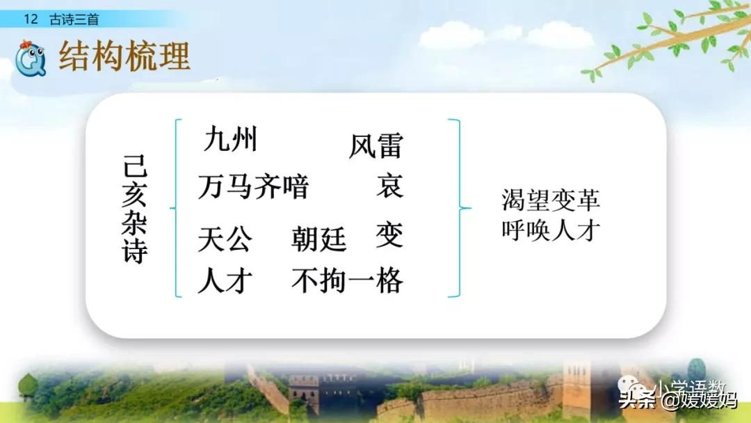 21课古诗三首五年级上册山居秋暝,古诗三首五年级上册12课课后题目