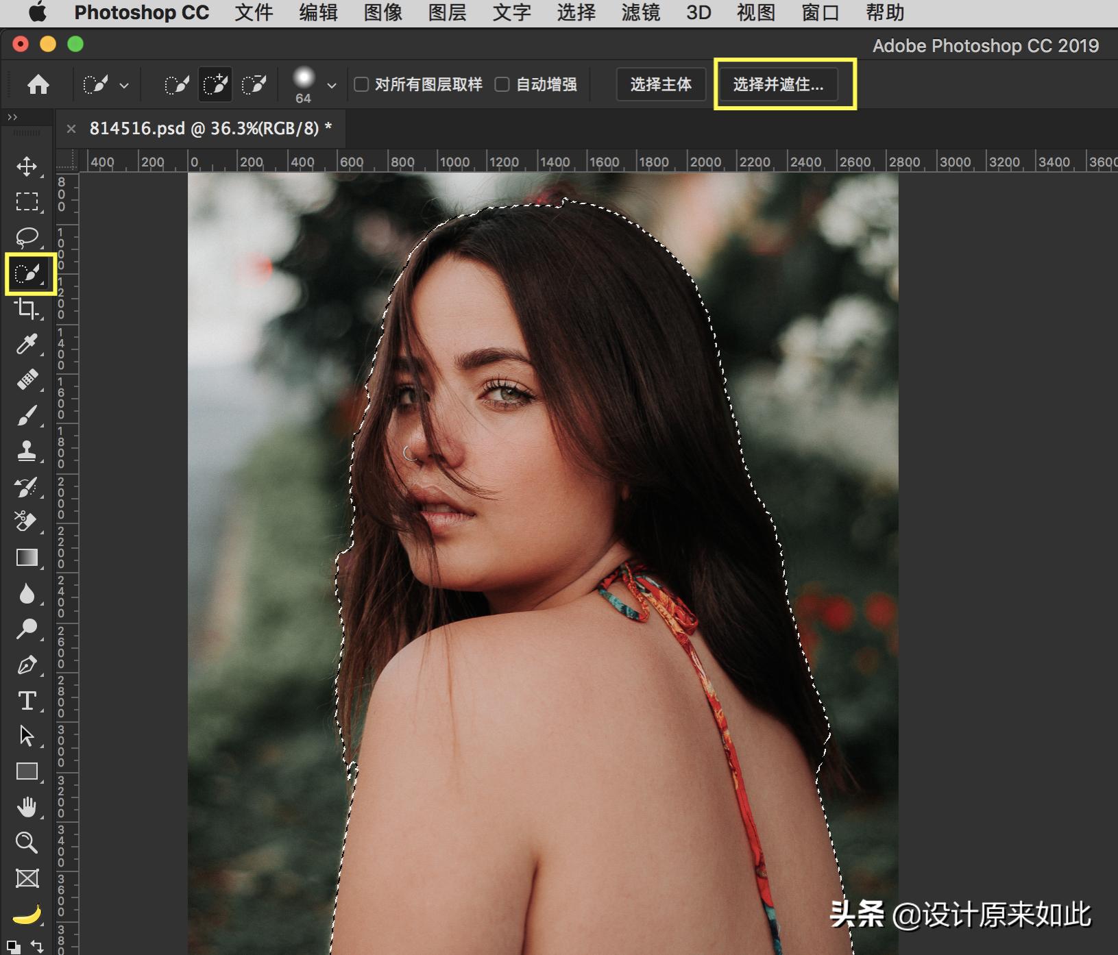 ps画笔毛发,ps初学者详细讲解抠图流程
