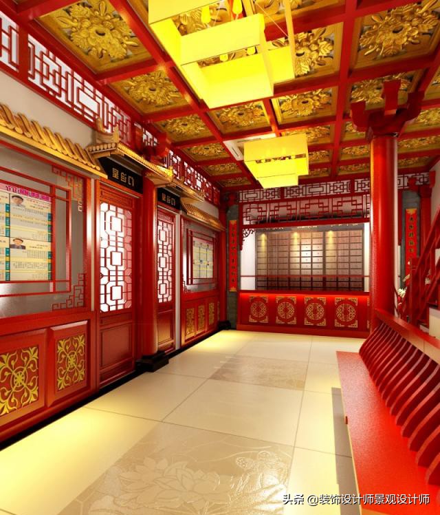 50平米禅意中医养生馆设计图,中医养生理疗会所设计