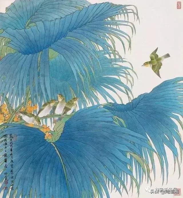 刘伯农花鸟画,刘继农国画欣赏