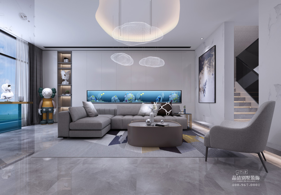 常州现代风格装修设计案例,常州别墅室内装修效果图