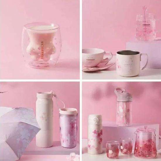 星巴克猫爪飘起来的杯子,星巴克紫樱猫爪杯价格