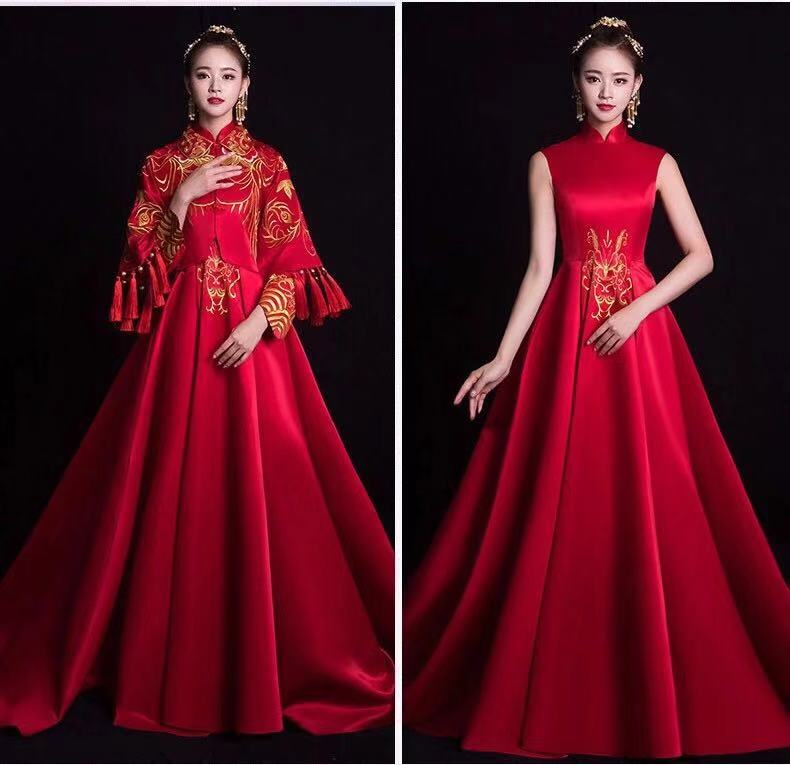 最适合穿中式嫁衣,新款秀禾服新娘礼服中式嫁衣