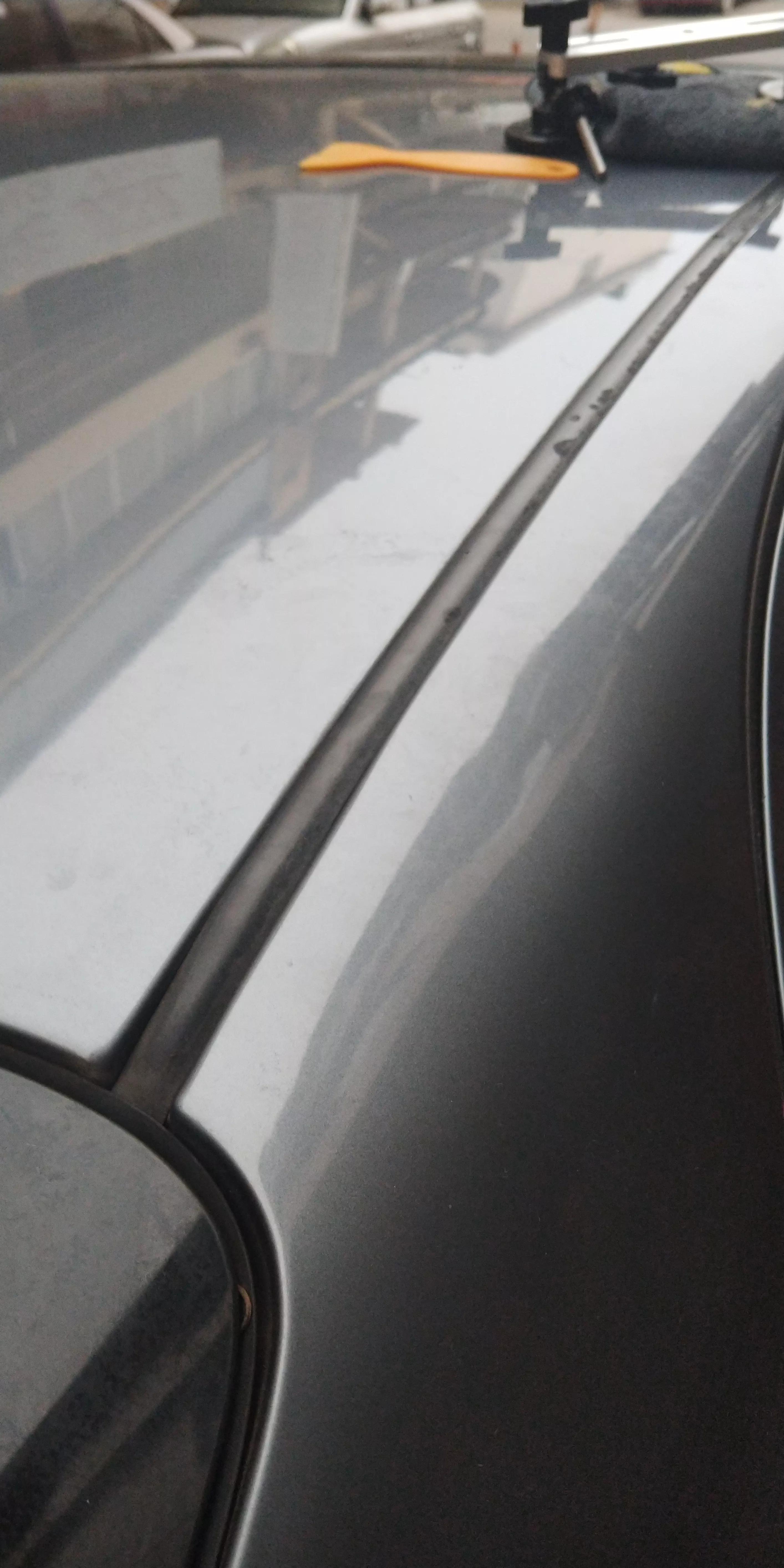 车顶凹陷修复保留原车漆,自己动手修复车翼子板凹坑