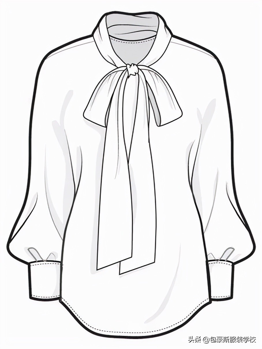 衬衫制版教程完整版,超详细衬衫领子缝纫工艺细节分解