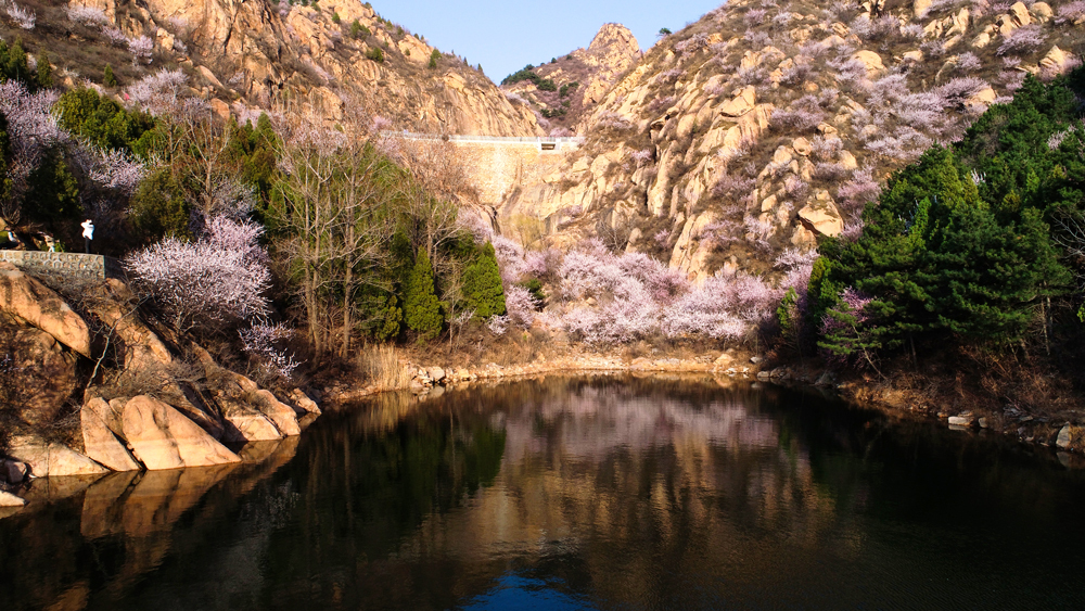 蓟州五盆沟风景区,蓟州翠屏湖美景