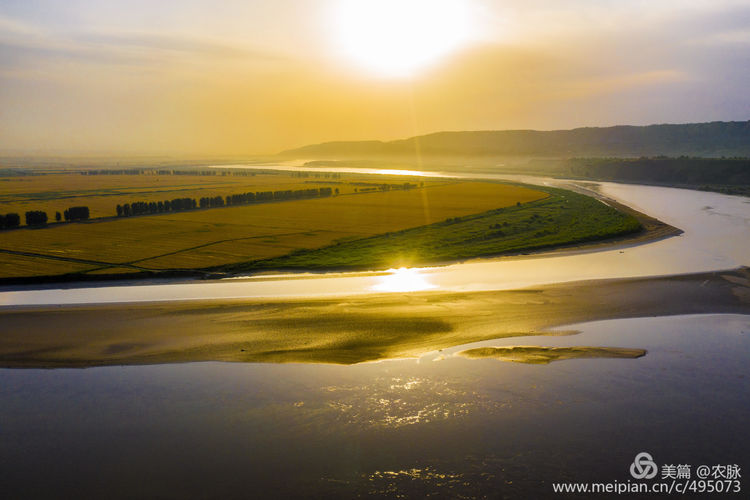 豫西老家放飞机,空中看黄河美景