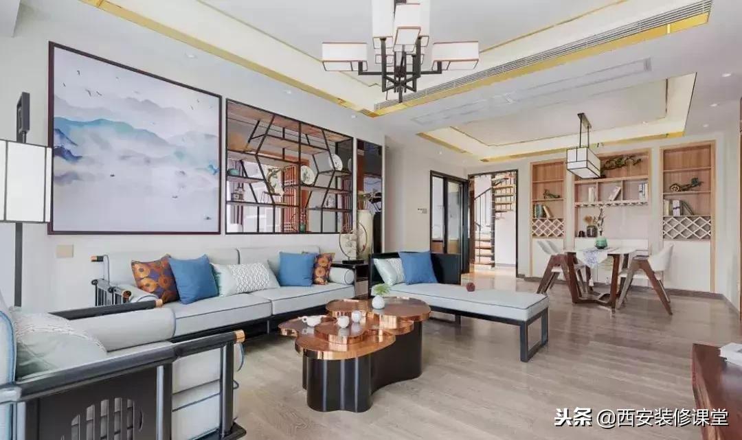 30款新中式客厅骨子里的东方韵味,30款中式客厅韵味十足