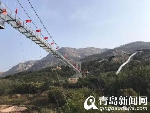 青岛水上玻璃桥,青岛西海岸网红桥