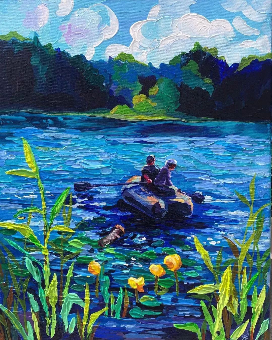 巨幅油画抽象零基础怎样画,油画基础知识油画风景应该怎么画