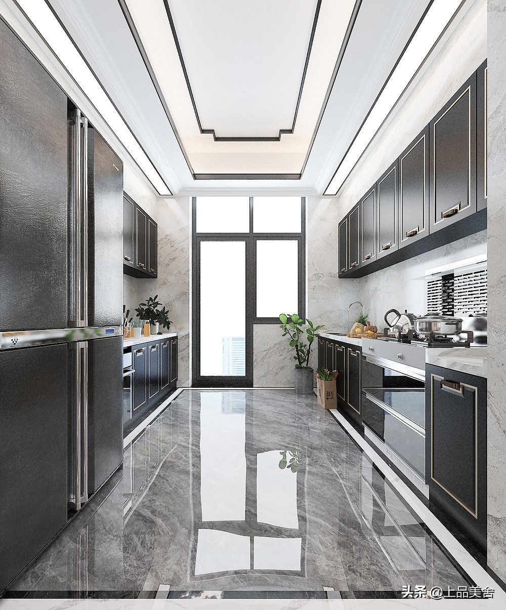 现代装修风格开放式厨房,已经装修好的开放式厨房怎么装门