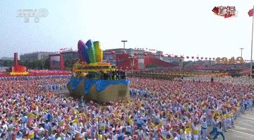 厉害了!北京工业大学@6辆国庆彩车设计及制作大揭秘