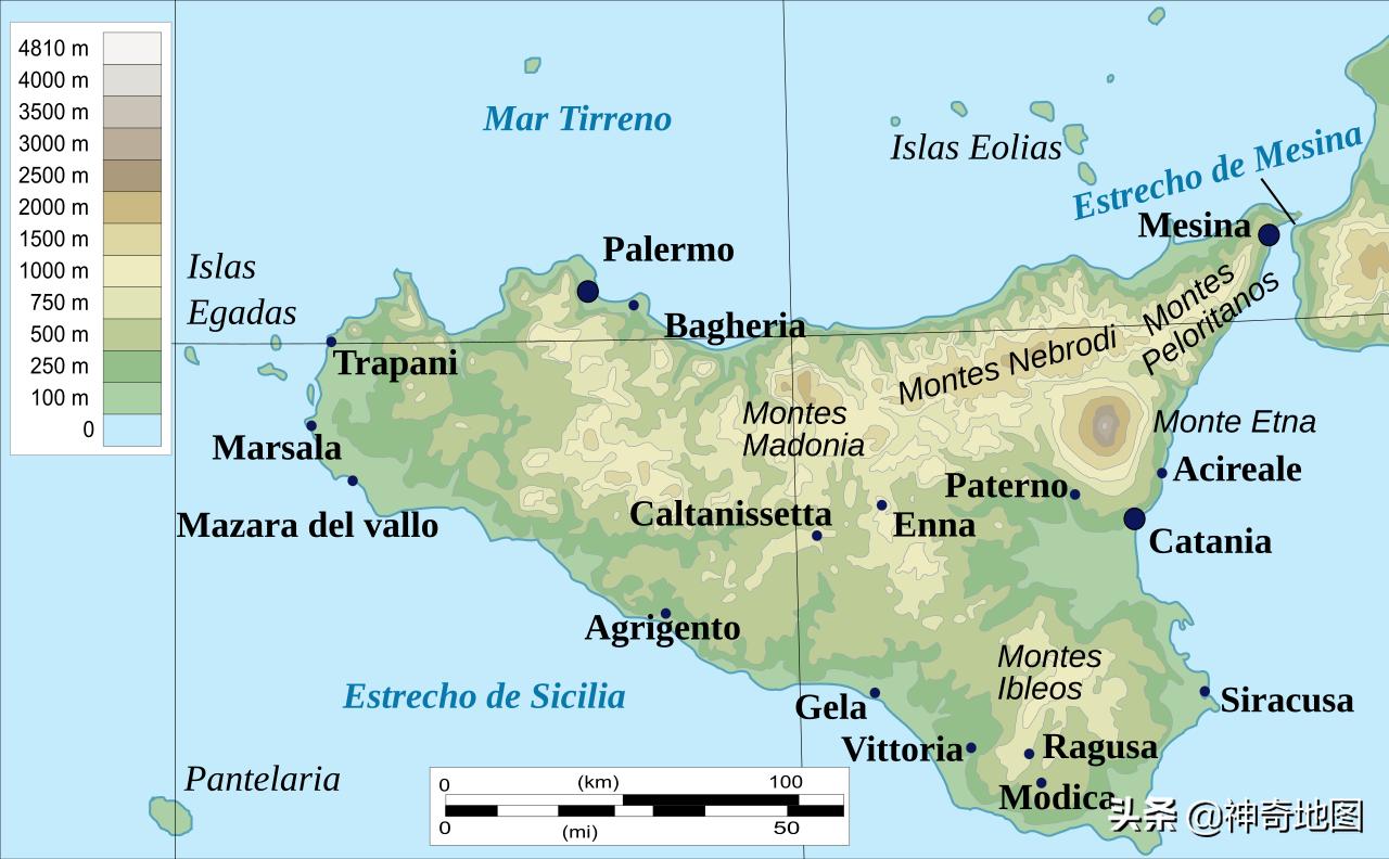乱谈岛屿（89）西西里（Sicilia）的美丽传说与*手党黑**