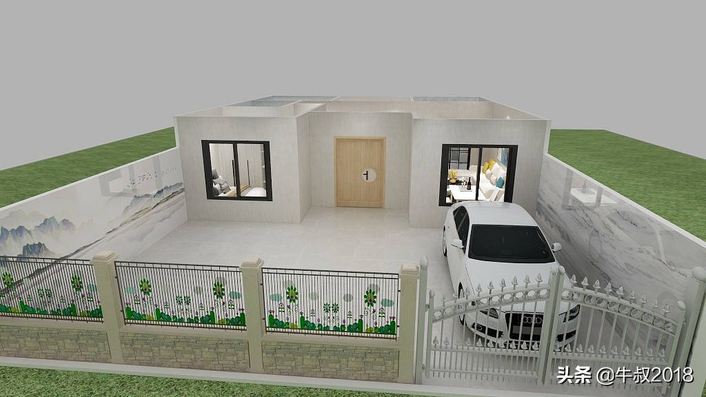 一层农村自建房小户型平面设计图,农村自建一层小户型平房设计图