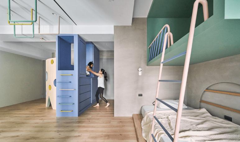 小儿童房设计图,怎样建造儿童房梦幻又像游乐园