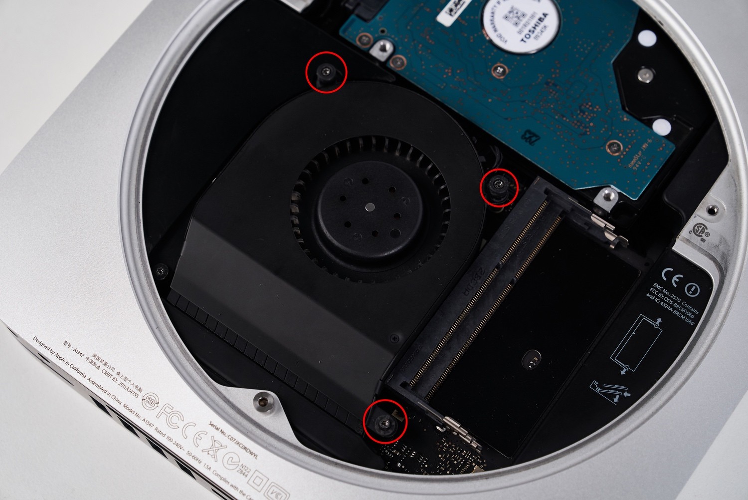 macmini2012安装双硬盘,macmini2012拆解