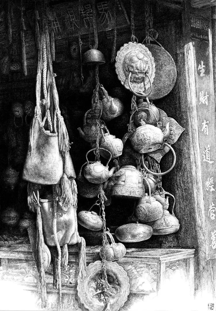 新一代中国钢笔画领军人物,极品五大钢笔画简直美爆