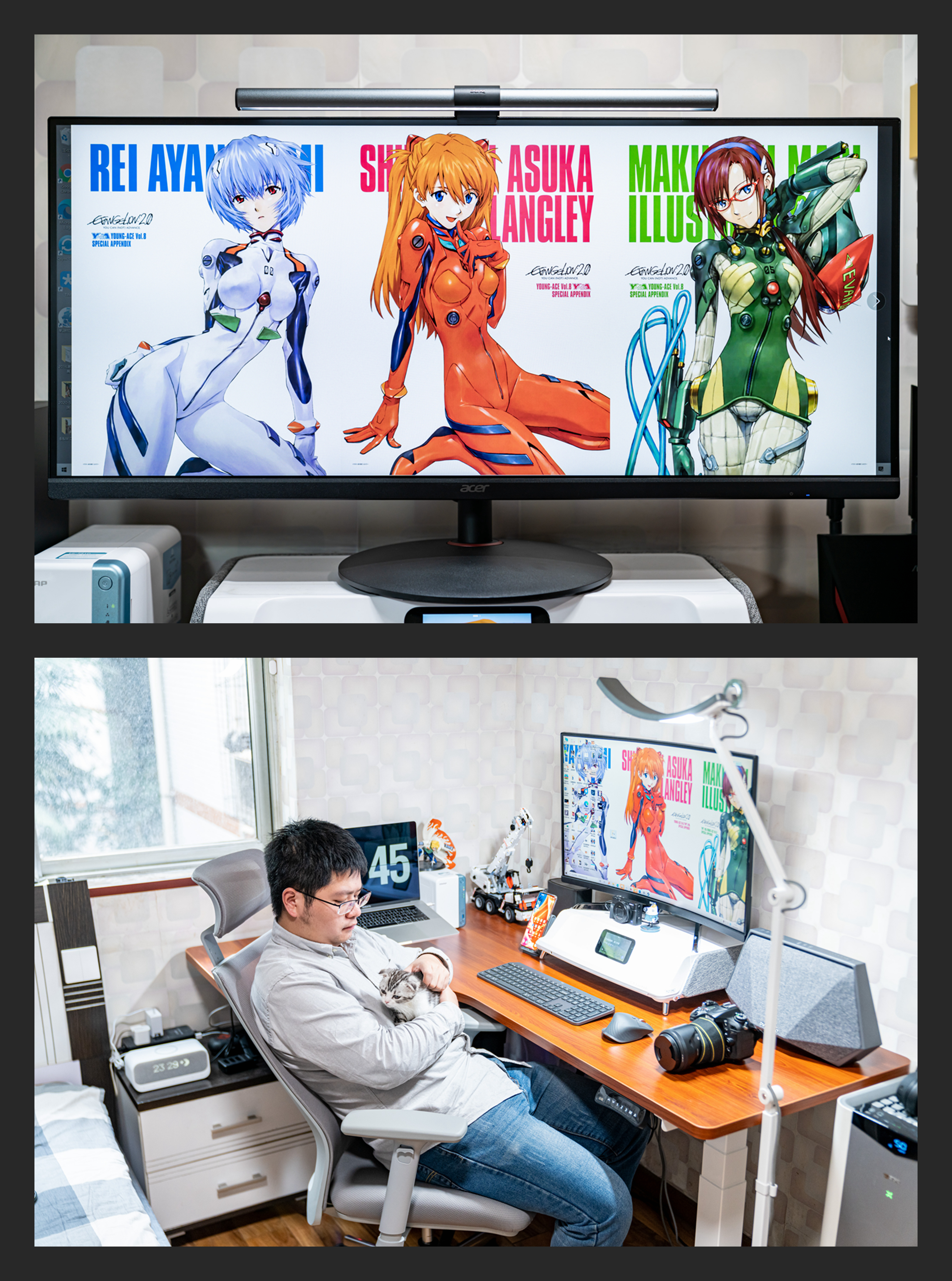 打造理想的居家办公环境:乐歌升降桌/台+明基灯具晒单