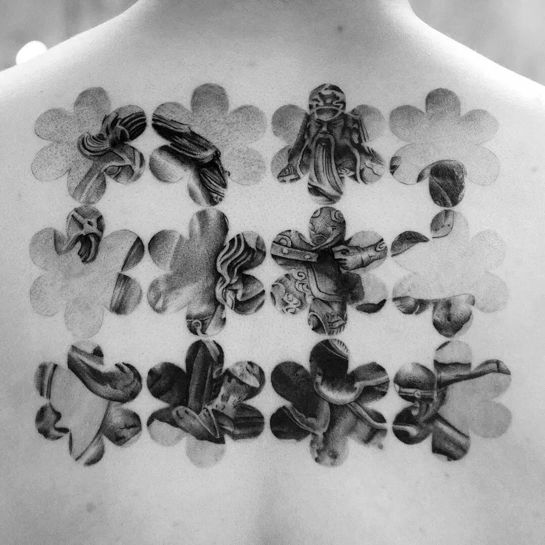 会动的纹身满背,会动的纹身是什么样子的