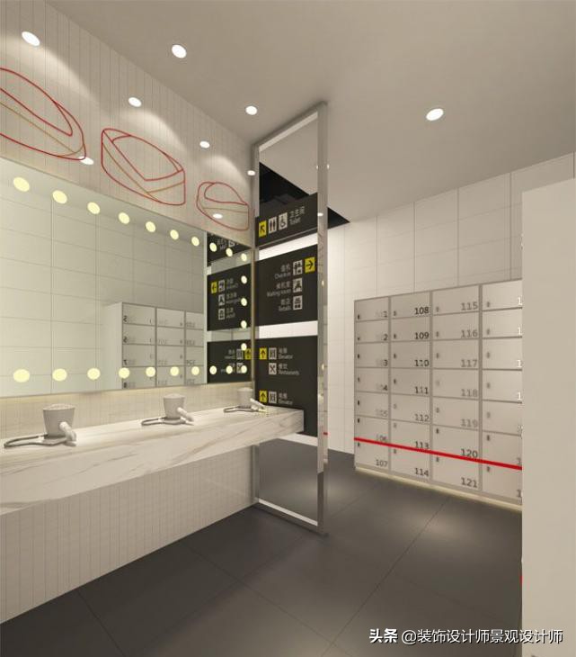 公司健身房设计效果图,书房健身房二合一设计效果图