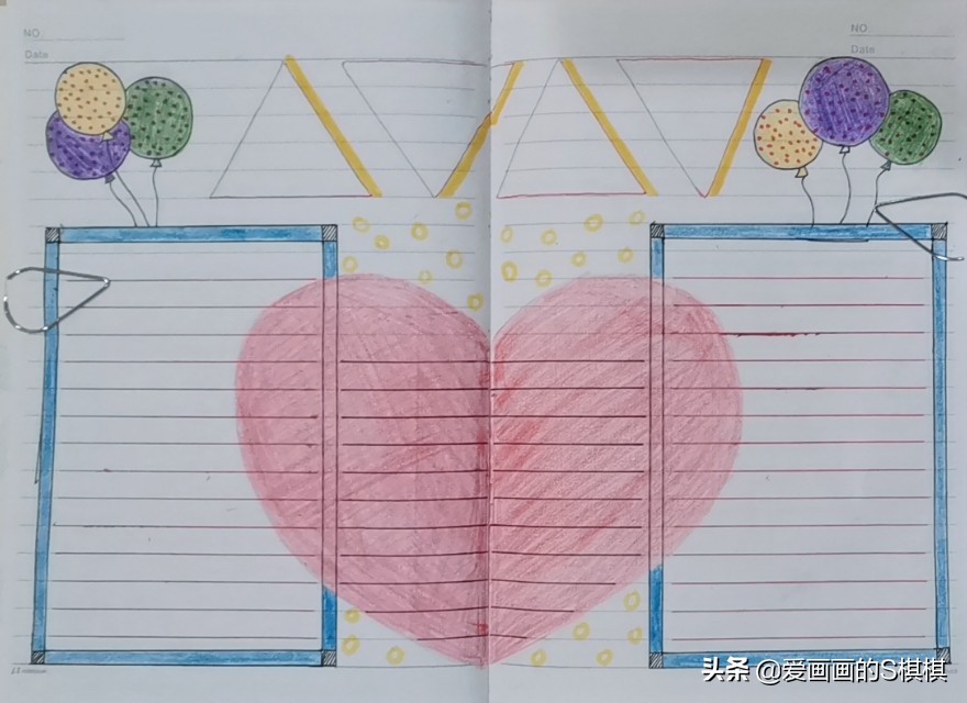 50张万能手抄报模板合集,我的寒假生活手抄报简易版2022