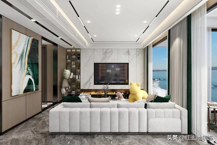 珠海简约风格书柜设计,珠海简约办公室装修效果图