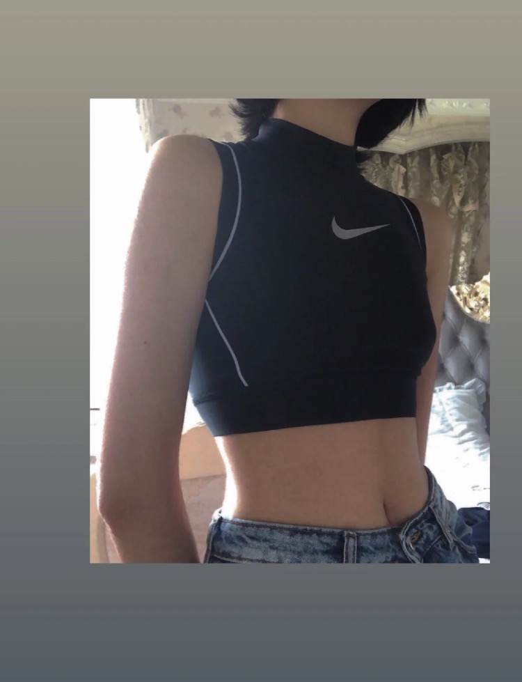 健身房穿搭内衣,健身房nike穿搭173cm