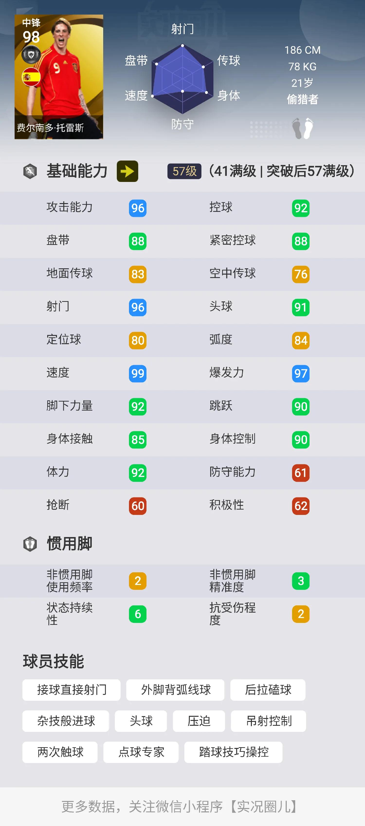 实况传奇技能推荐,实况所有传奇球员技能
