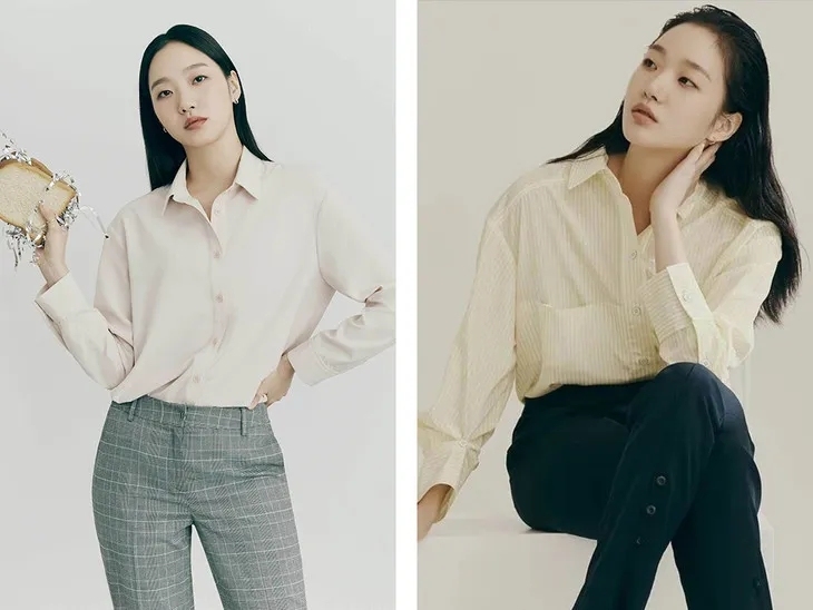 金高银穿搭分享,韩系淡颜系穿搭金高银