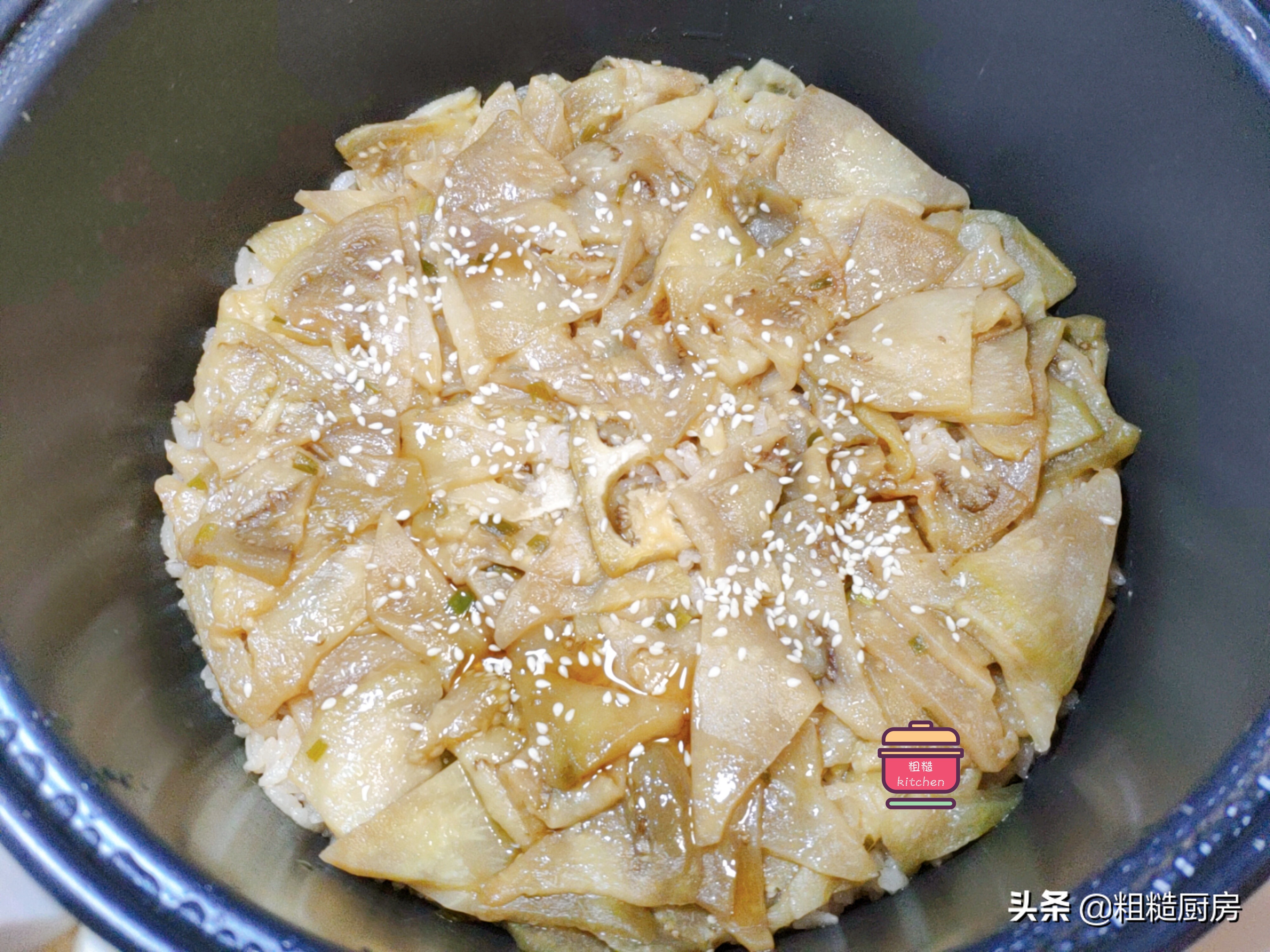 延吉茄子焖饭的做法,延边茄子饭最正宗的做法