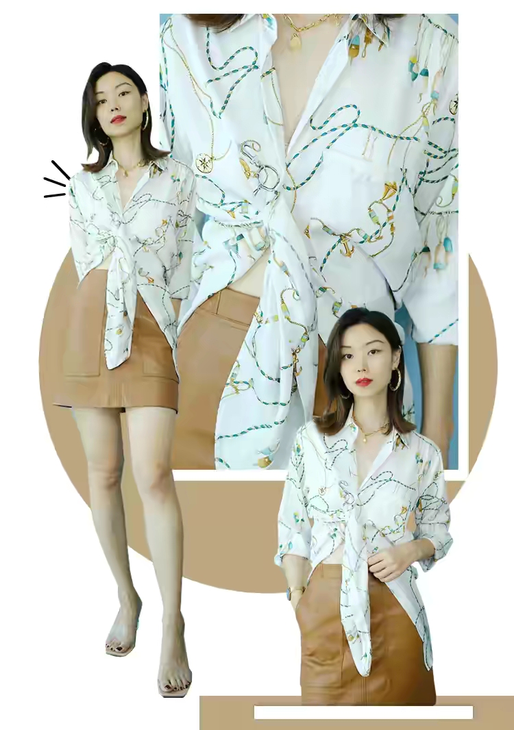 衬衫休闲穿法扣子系法,衬衫不规则扣法