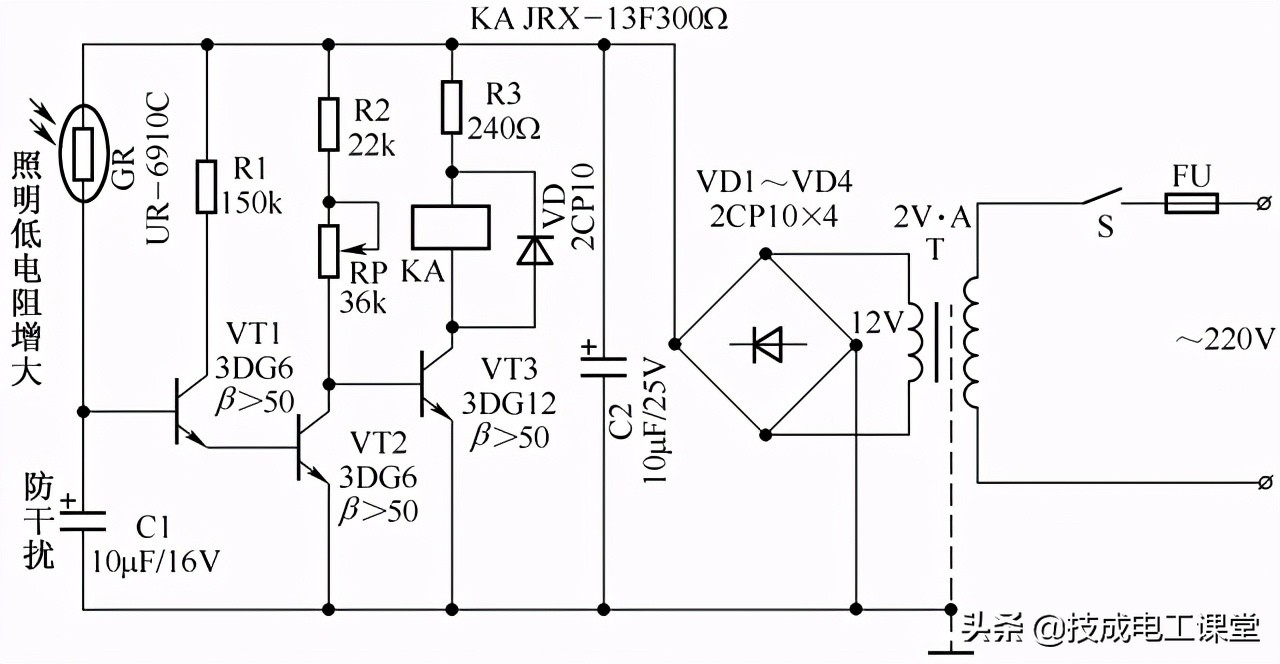如何用三个开关控制灯的电路图,3个开关控制一盏灯接线方法