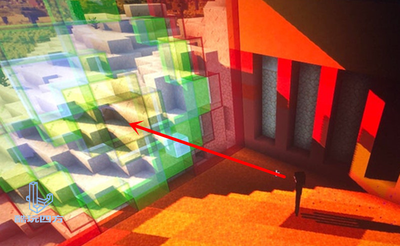 我的世界红色湖泊,我的世界不小心发现心形湖泊