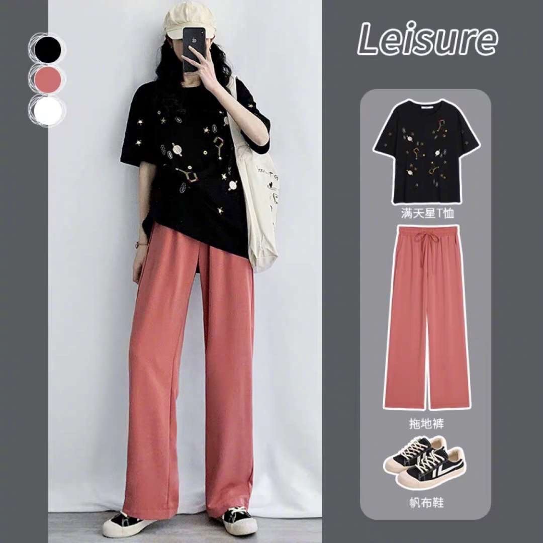 穿来穿去，还是“阔腿裤”最高级，9套显高显瘦搭配，夏天请照穿