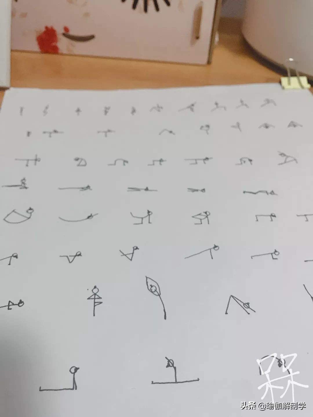 练习瑜伽小人图,瑜伽小人图简单好看