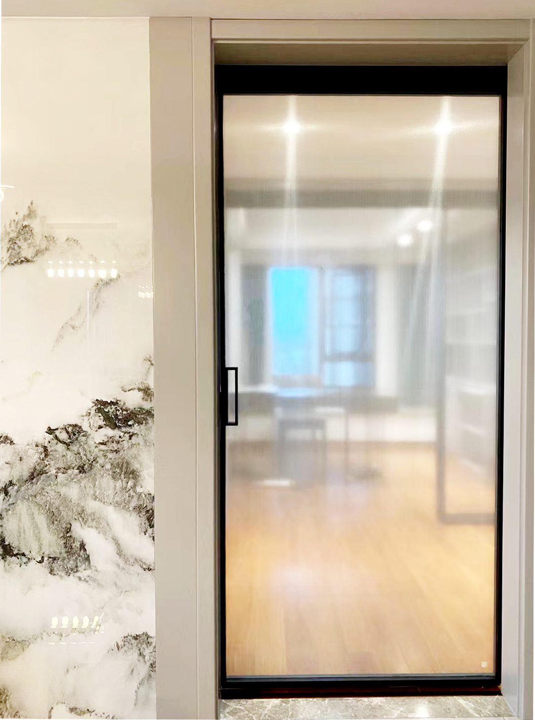 一门到顶房门套效果图,一房一厅隐形门效果图