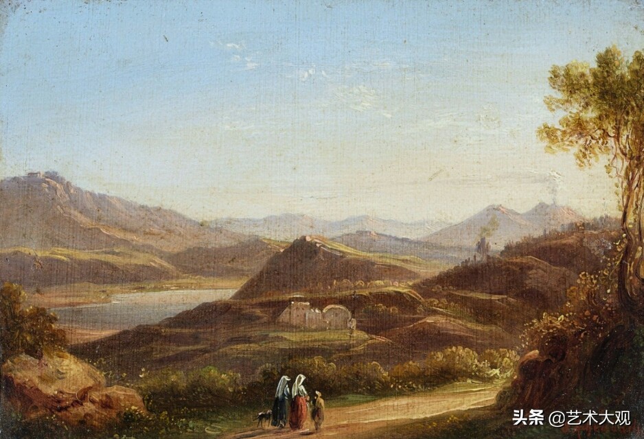 欧洲古典风景油画作品欣赏,德国古典画家风景油画作品