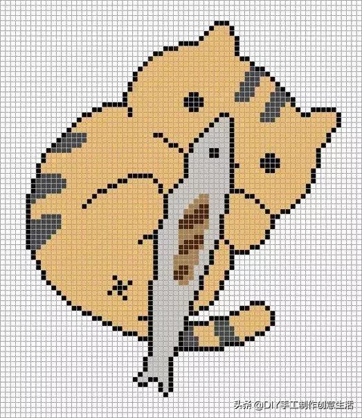 各种小猫的钩织教程,小猫身体和腿的钩织教程