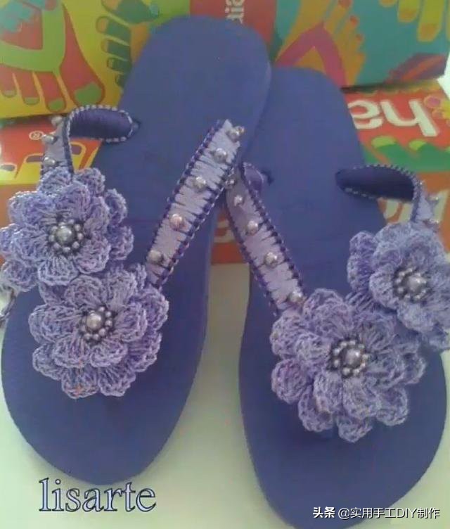 针织作品70款简约,手工针织凉鞋花样图