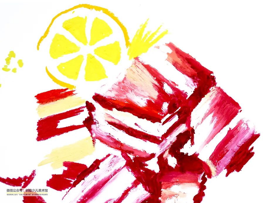五花肉重彩油画棒教学目标,油画棒儿童画简单又漂亮详细教程