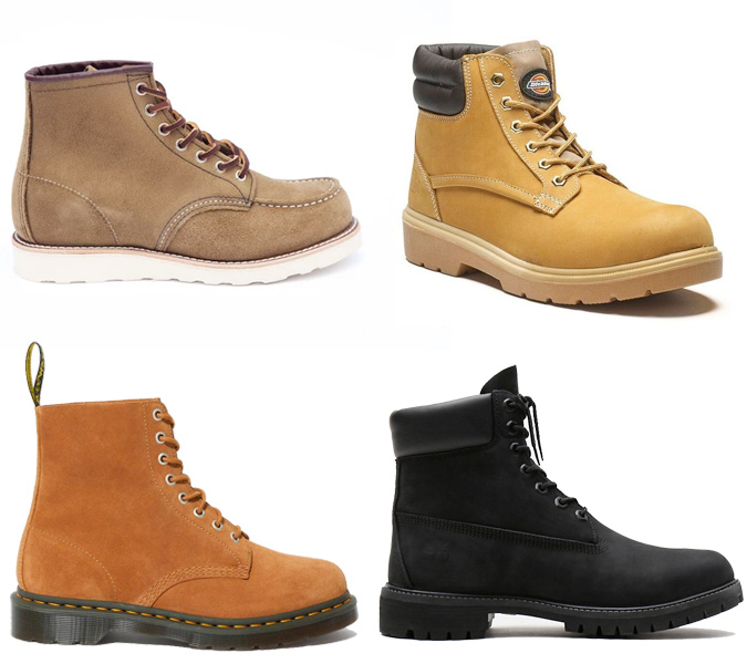 麂皮工装靴男款,男士最好的皮靴
