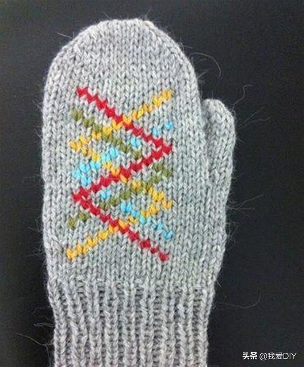 简单易学的五指手套,单指五指手套编织教程