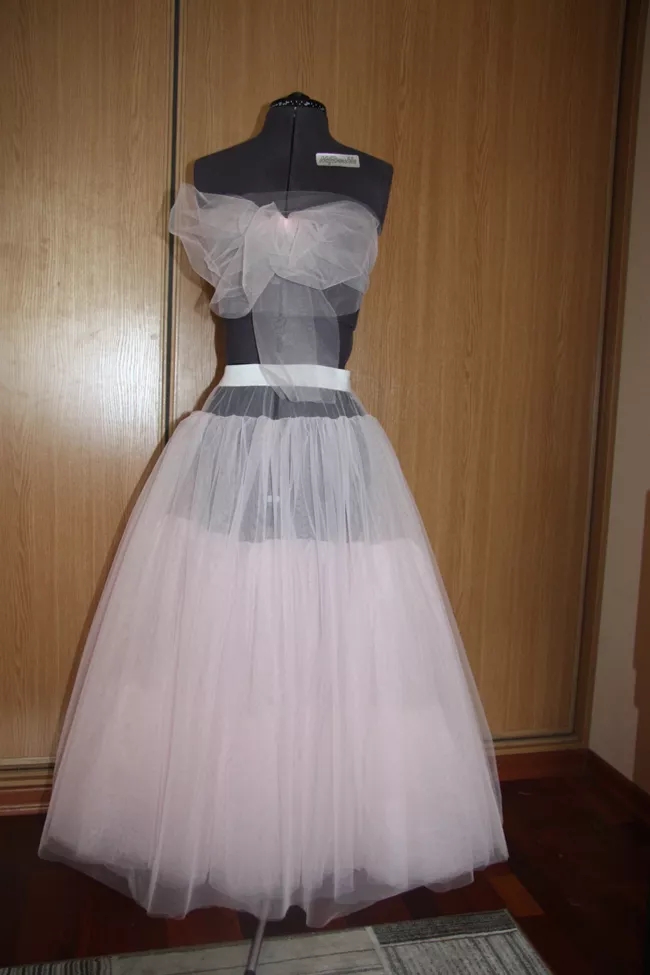 三层雪纺裙制作教程,三层纱裙的做法