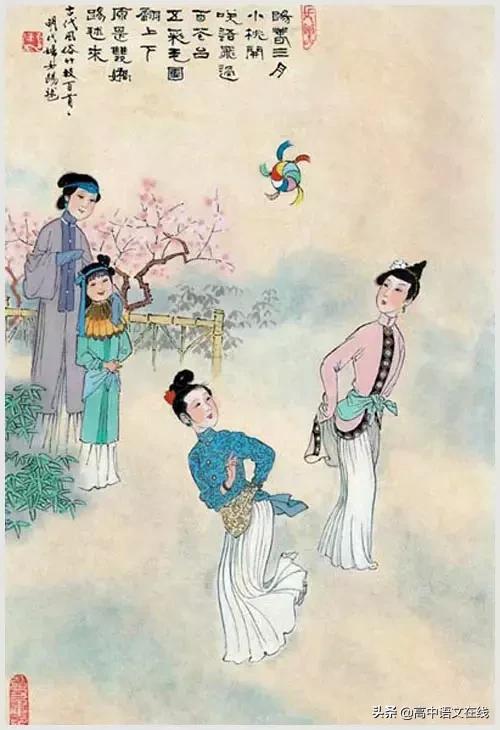 100张风俗图，100首诗词，太美了