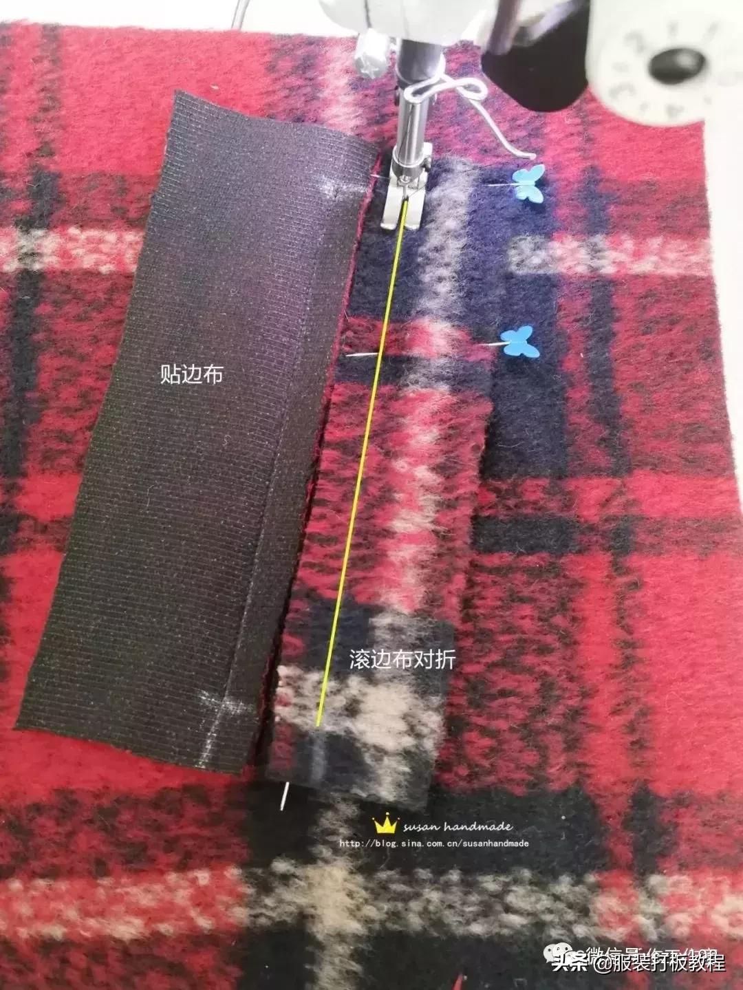 pu拼接呢外套,呢子拼接短款裁剪视频