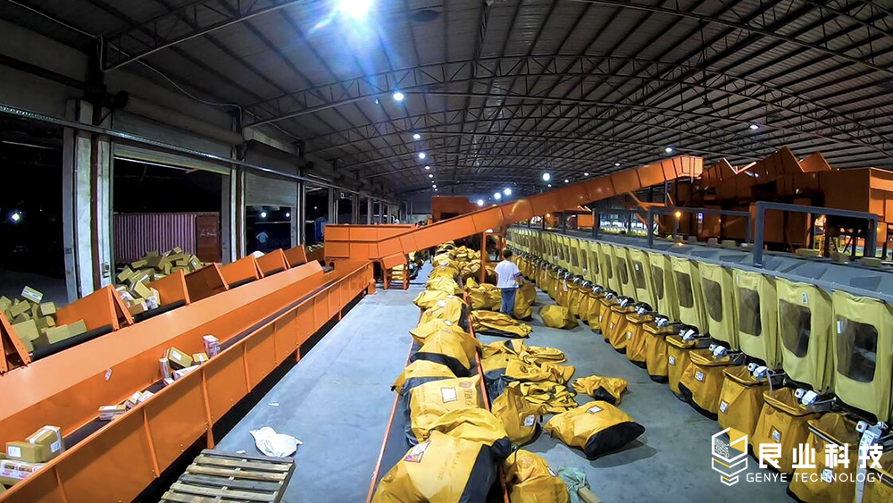 快递全自动分拣流水线工作原理,快递智能分拣全过程视频