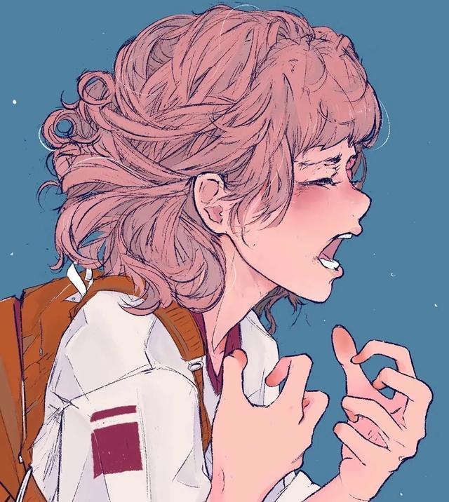 女孩ins风涂鸦画简笔画,欧美剧中的女性插画