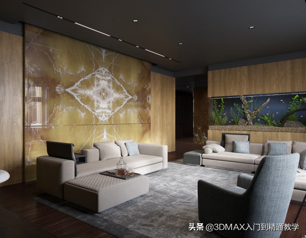 耗时8周，做的逼真现代公寓客厅，带大家看看大神的作品