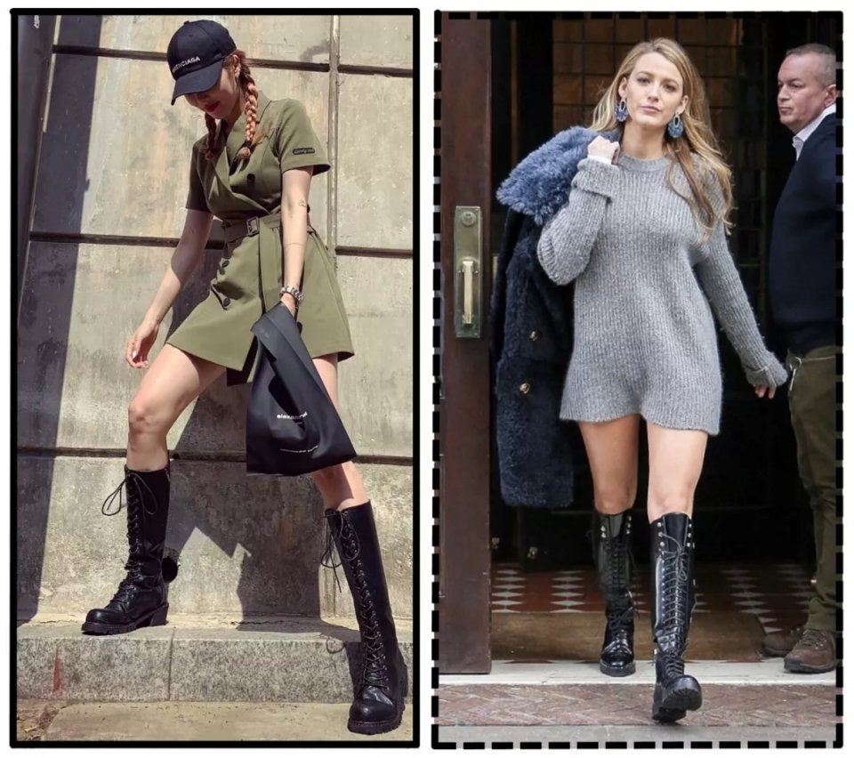 欧阳娜娜有多喜欢马丁靴,欧阳娜娜最新马丁靴